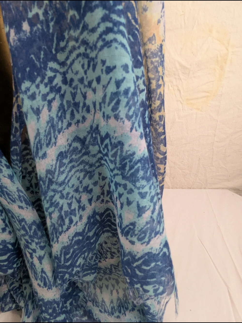 Nurture Bohemian Blue Patterned Lightweight Women's Scarf